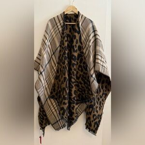 Kelly & Katie Leopard and Plaid Cape